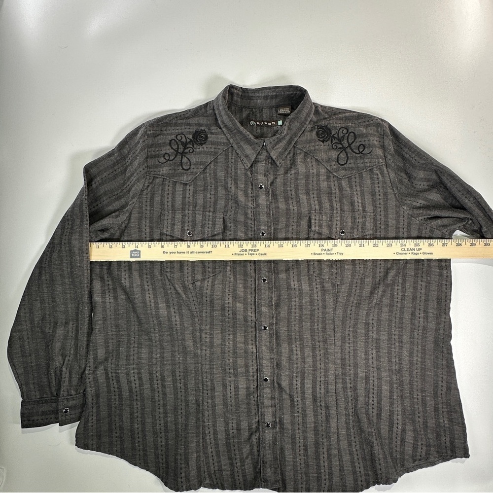 Roper Western Snap Shirt Floral Embroidery Women’s XL - Picture 11 of 11